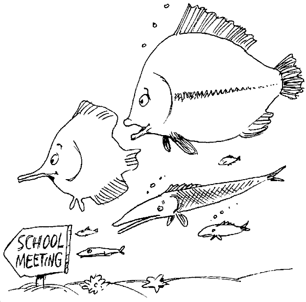 School Fish Coloring Pages 28 Images Underwater Free