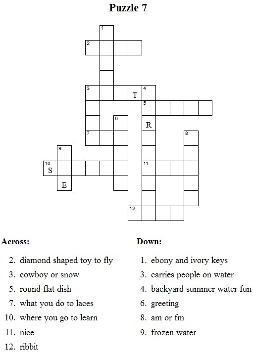 Crossword Puzzle 7