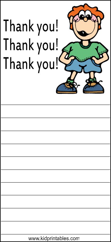 Thank You Note - Boy