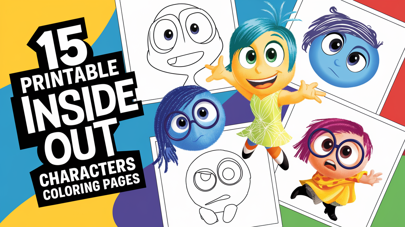 15 Printable Inside Out Characters Coloring Pages