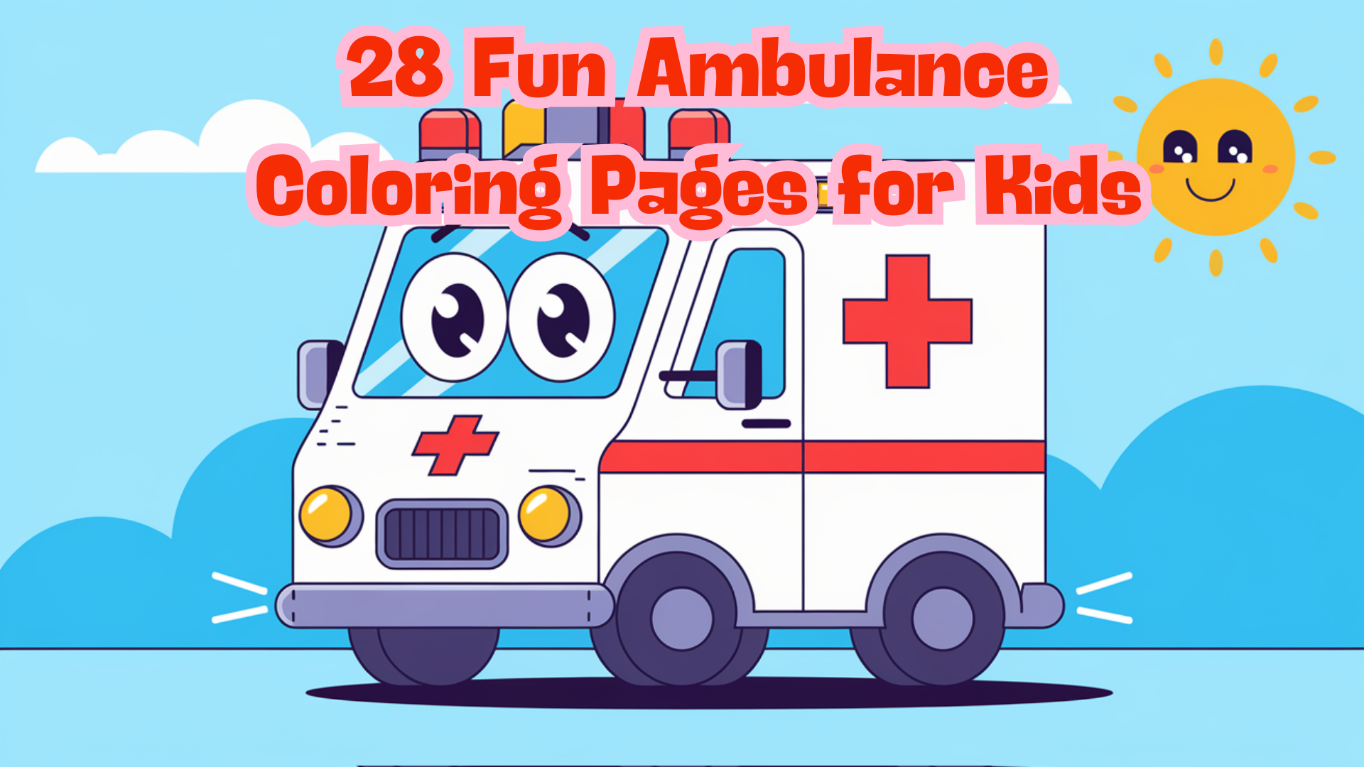 28 Fun Ambulance Coloring Pages for Kids