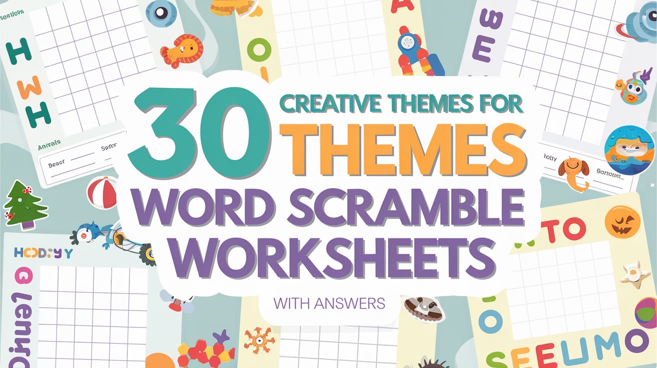 30 Creative Themes for Word Scramble Worksheets with Answers