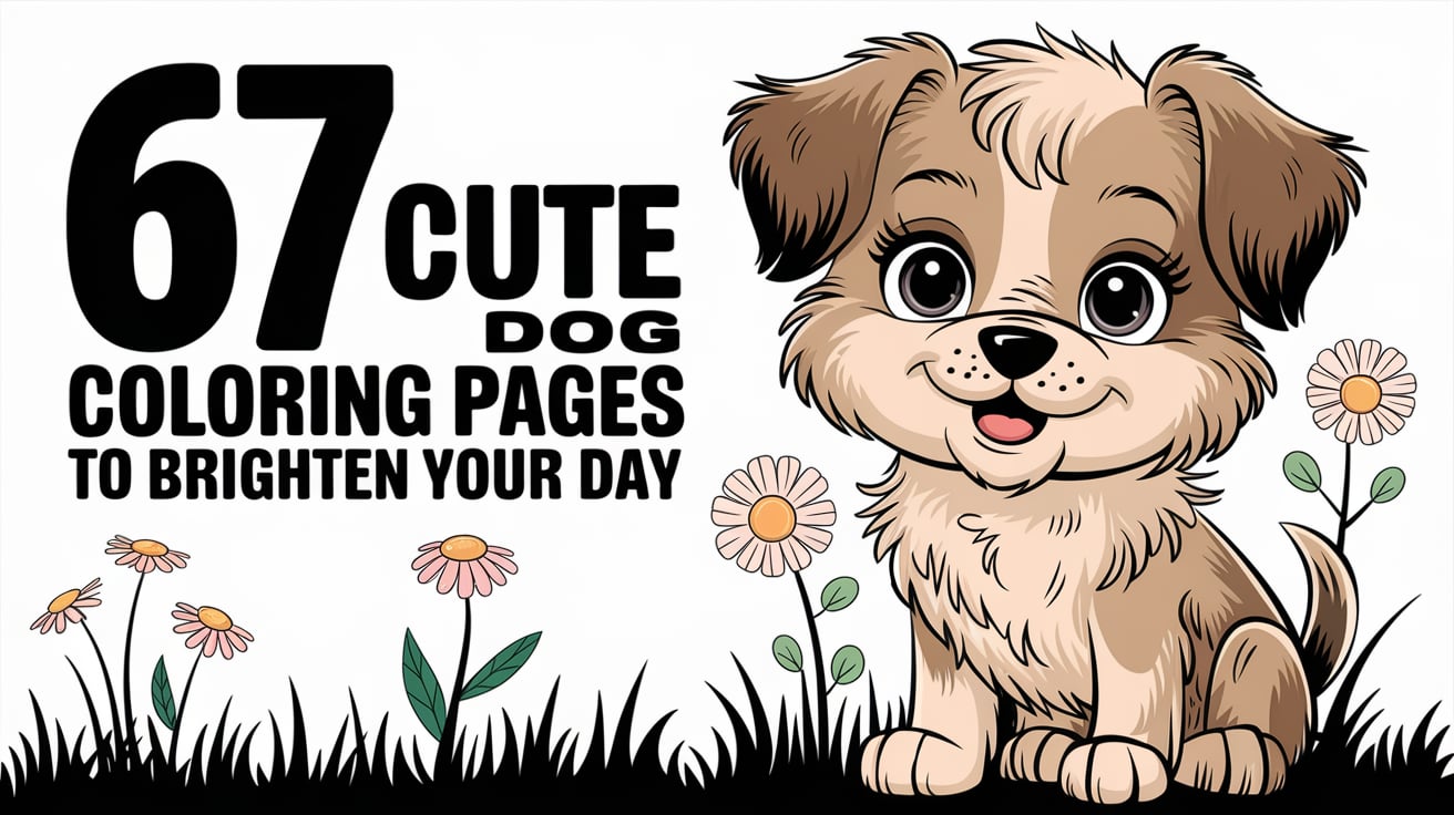 67 Cute Dog Coloring Pages to Brighten Your Day