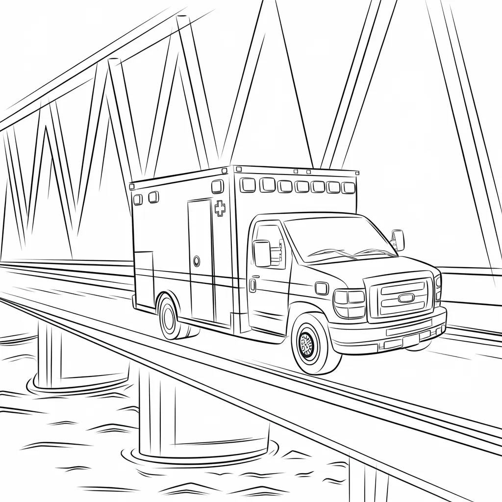 Ambulance_Crossing_a_Bridge