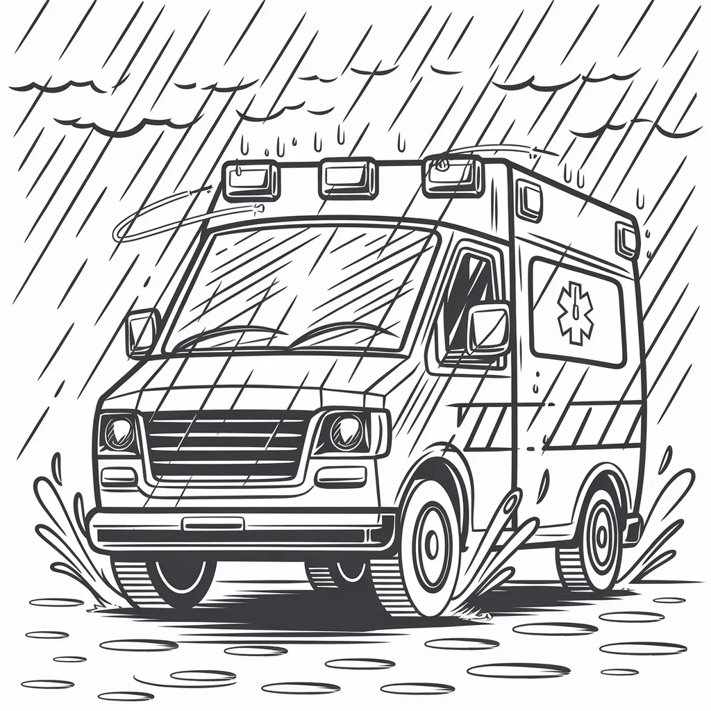 Ambulance_on_a_Rainy_Day