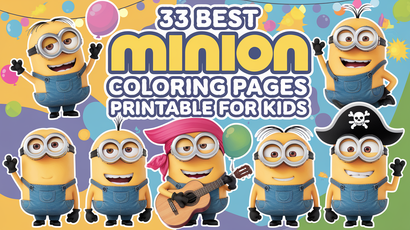 Best Minion Coloring Pages Printable for Kids