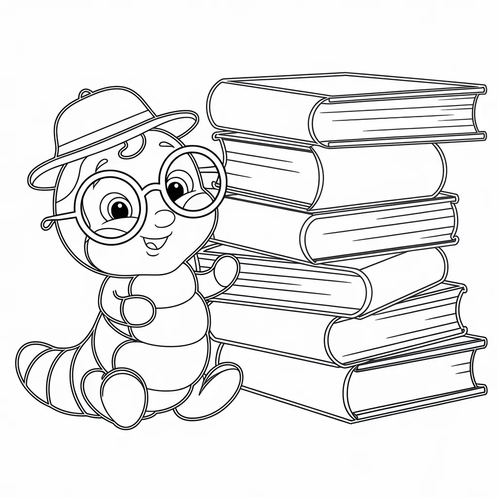 Bookworm_with_a_Stack_of_Books