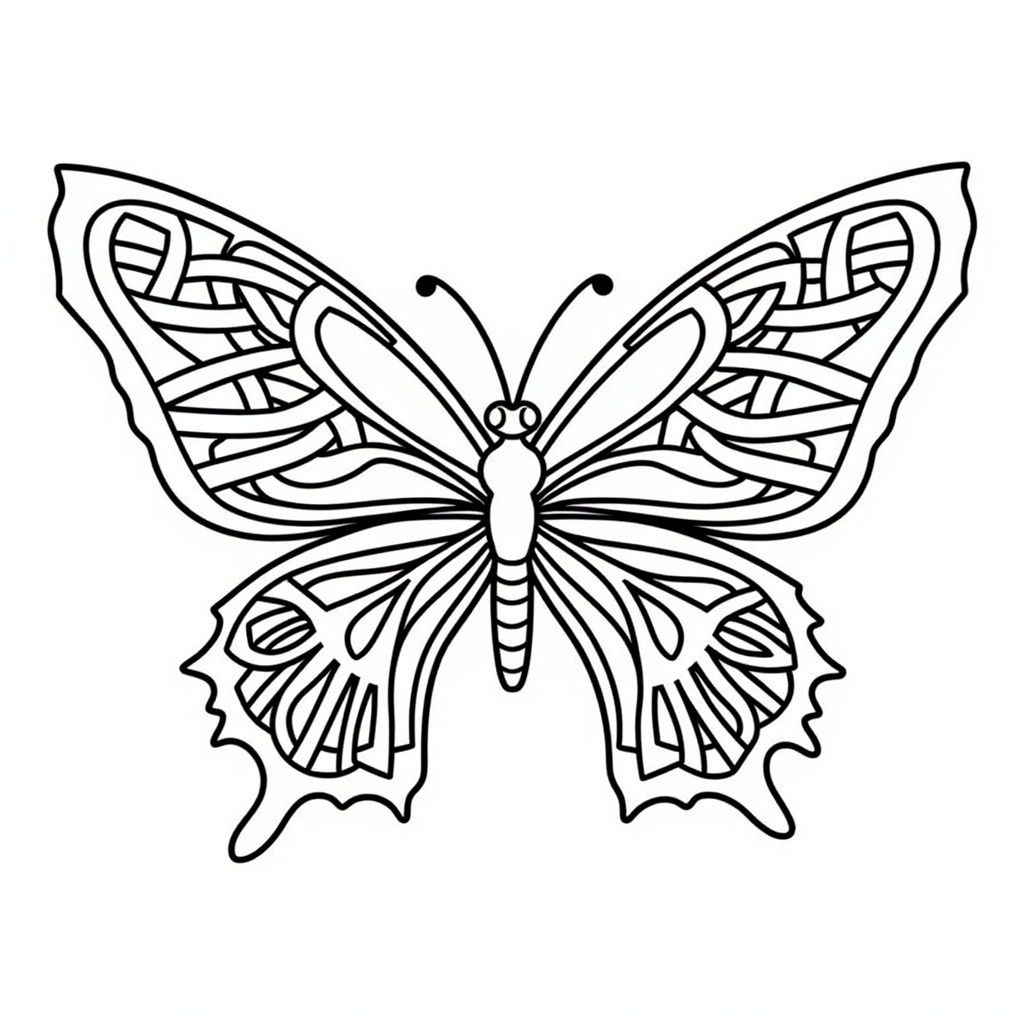 Butterfly with Celtic Knots