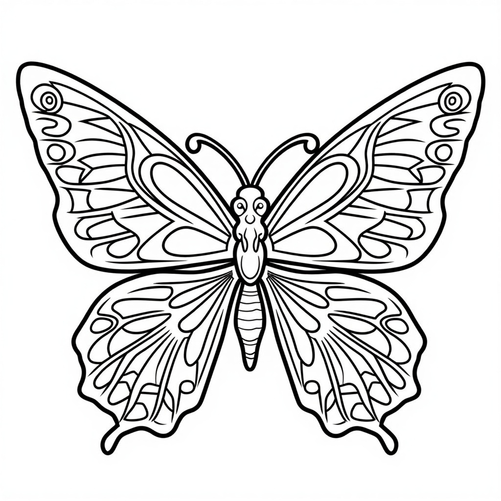 Butterfly with Day of Dead Designs