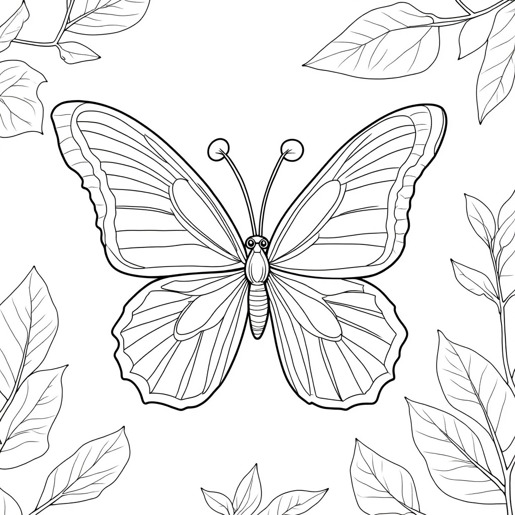 Butterfly with Gradient-Style Wings