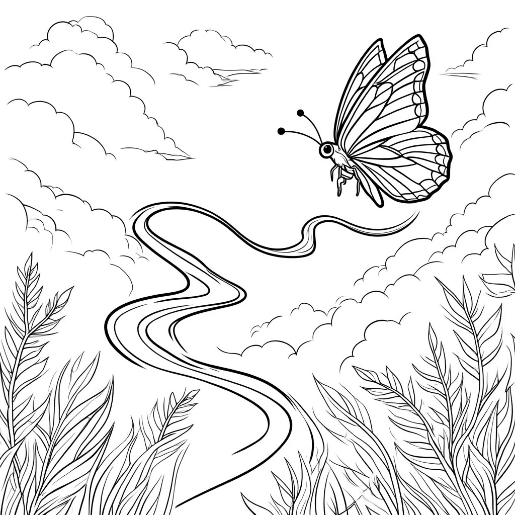 Butterfly with a Zigzag Trail