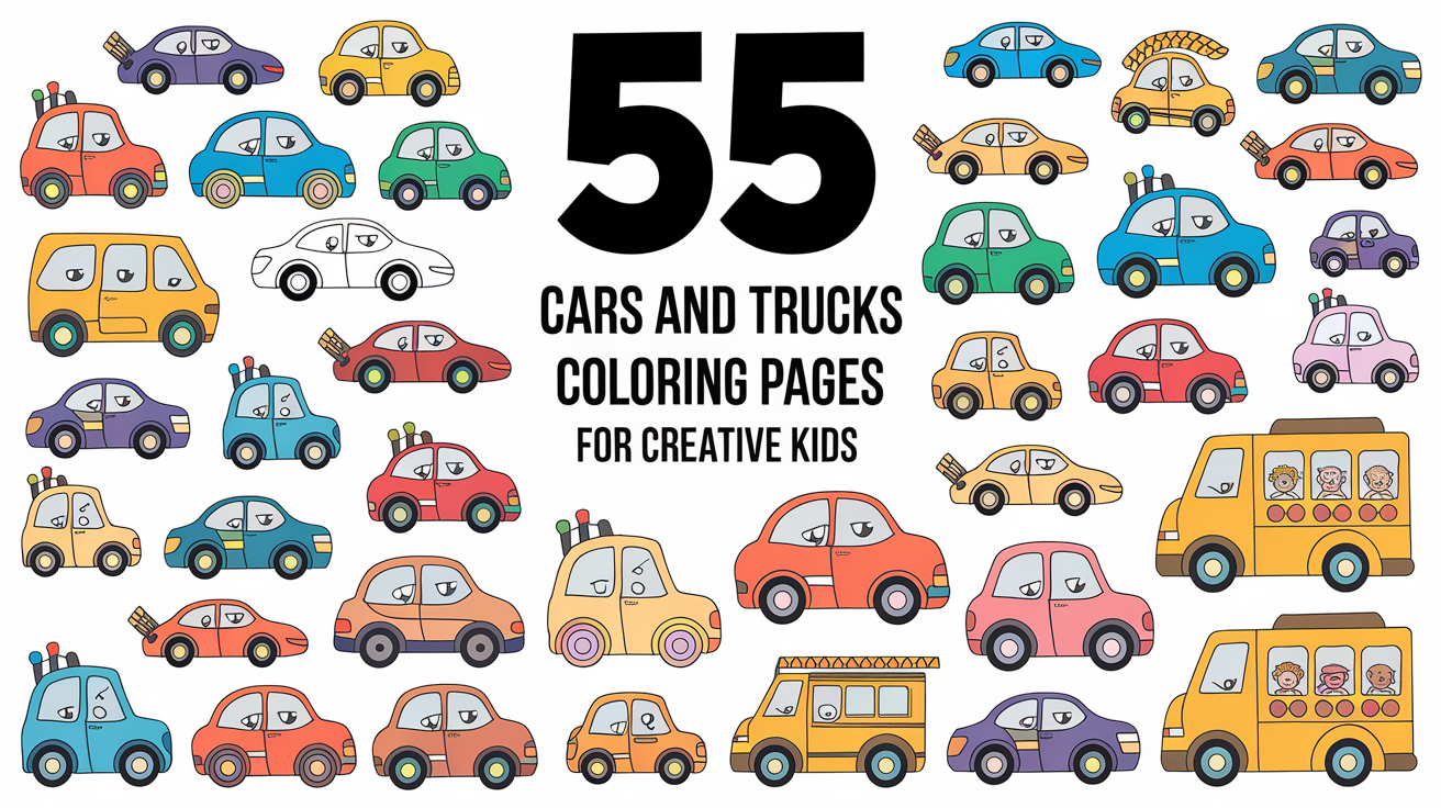 Cars And Trucks Coloring Pages for Creative Kids