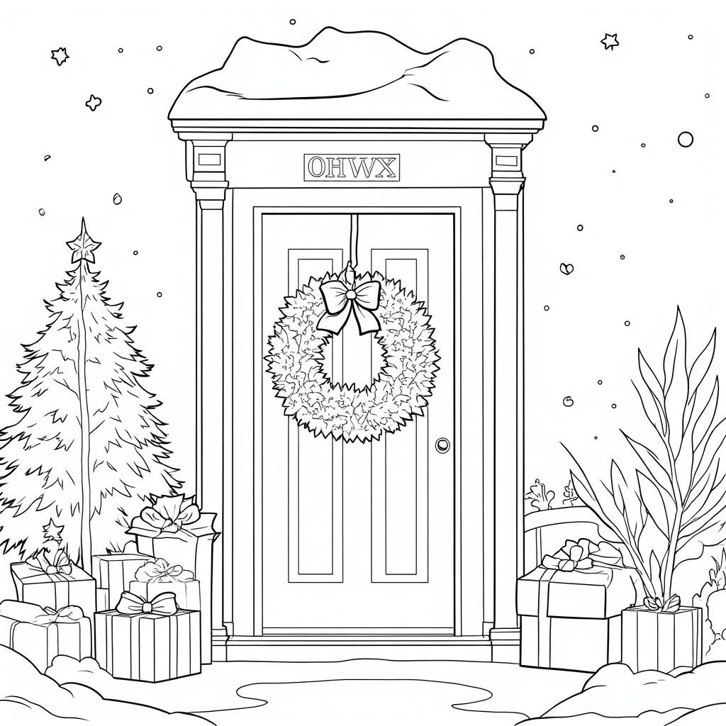 Christmas_Wreath_On_A_Front_Door