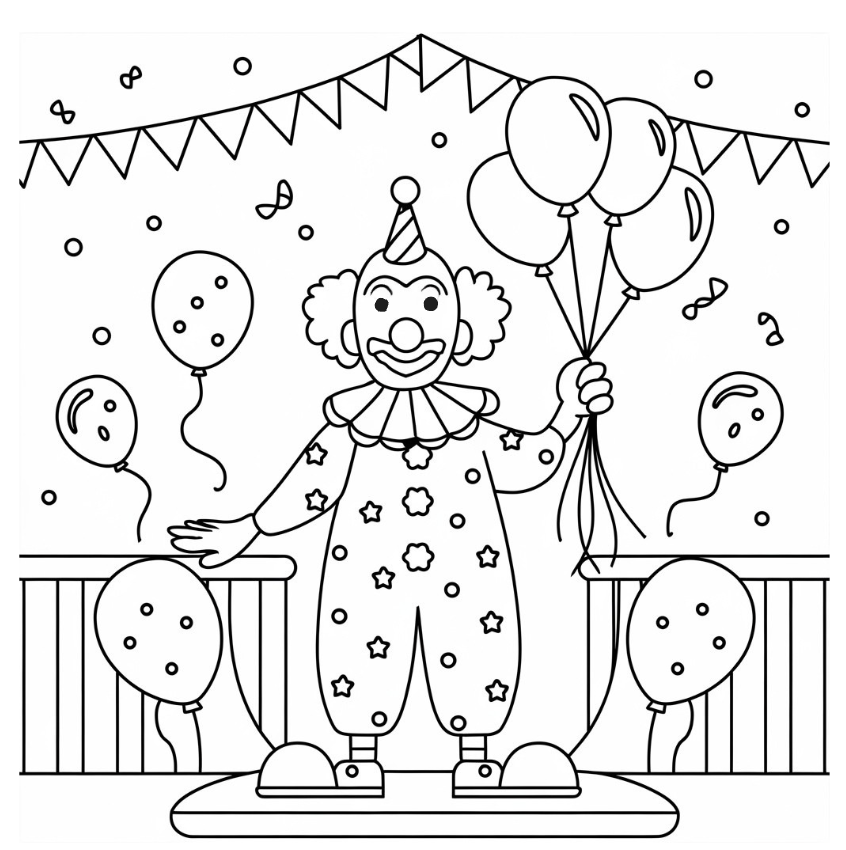 Clown_with_Balloons_at_a_Party