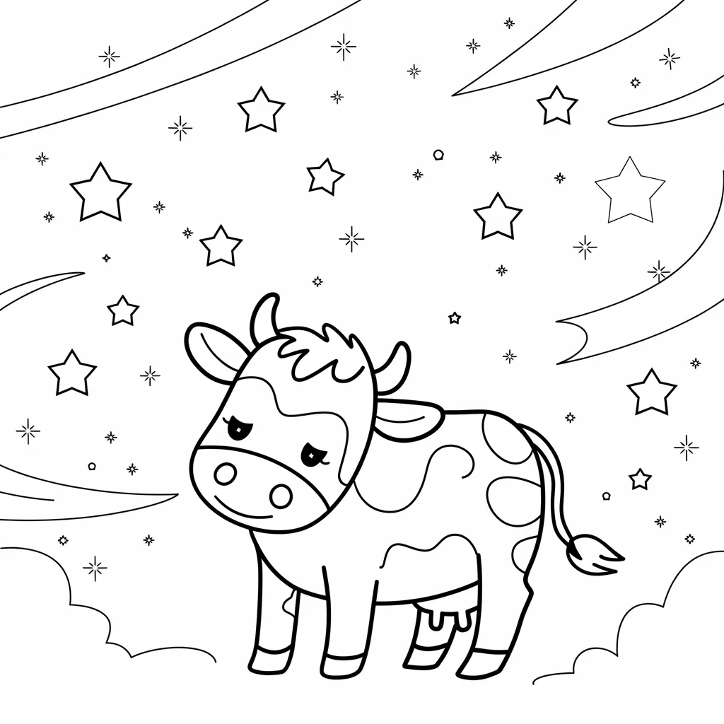 Cow_Surrounded_by_Stars