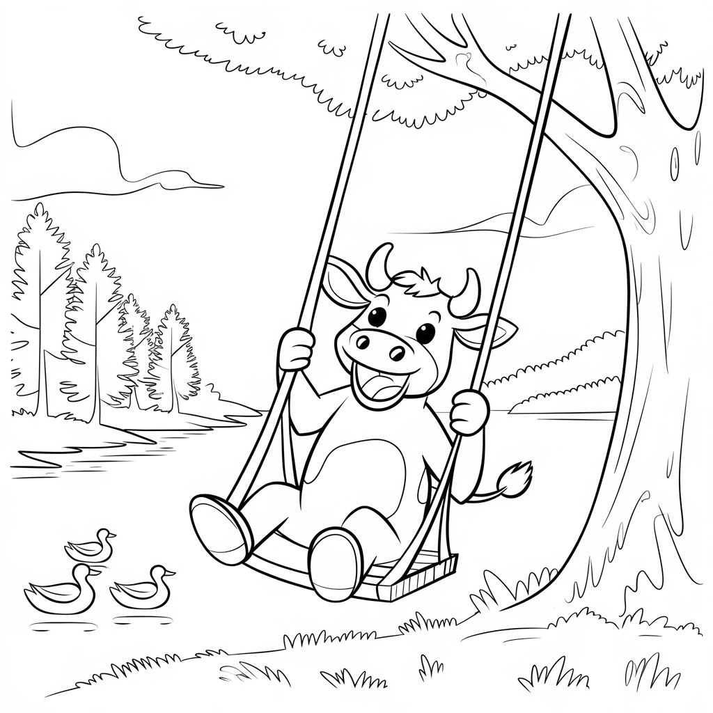 Cow_on_a_Swing