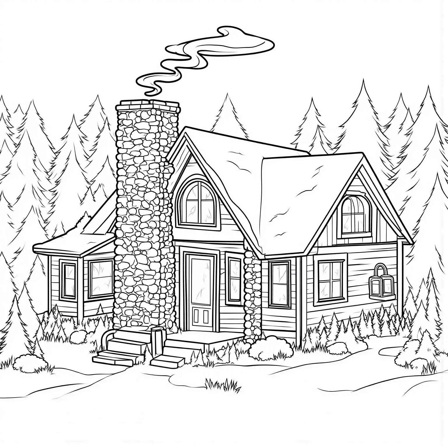 Cozy_Cabin_With_Smoke_From_Chimney