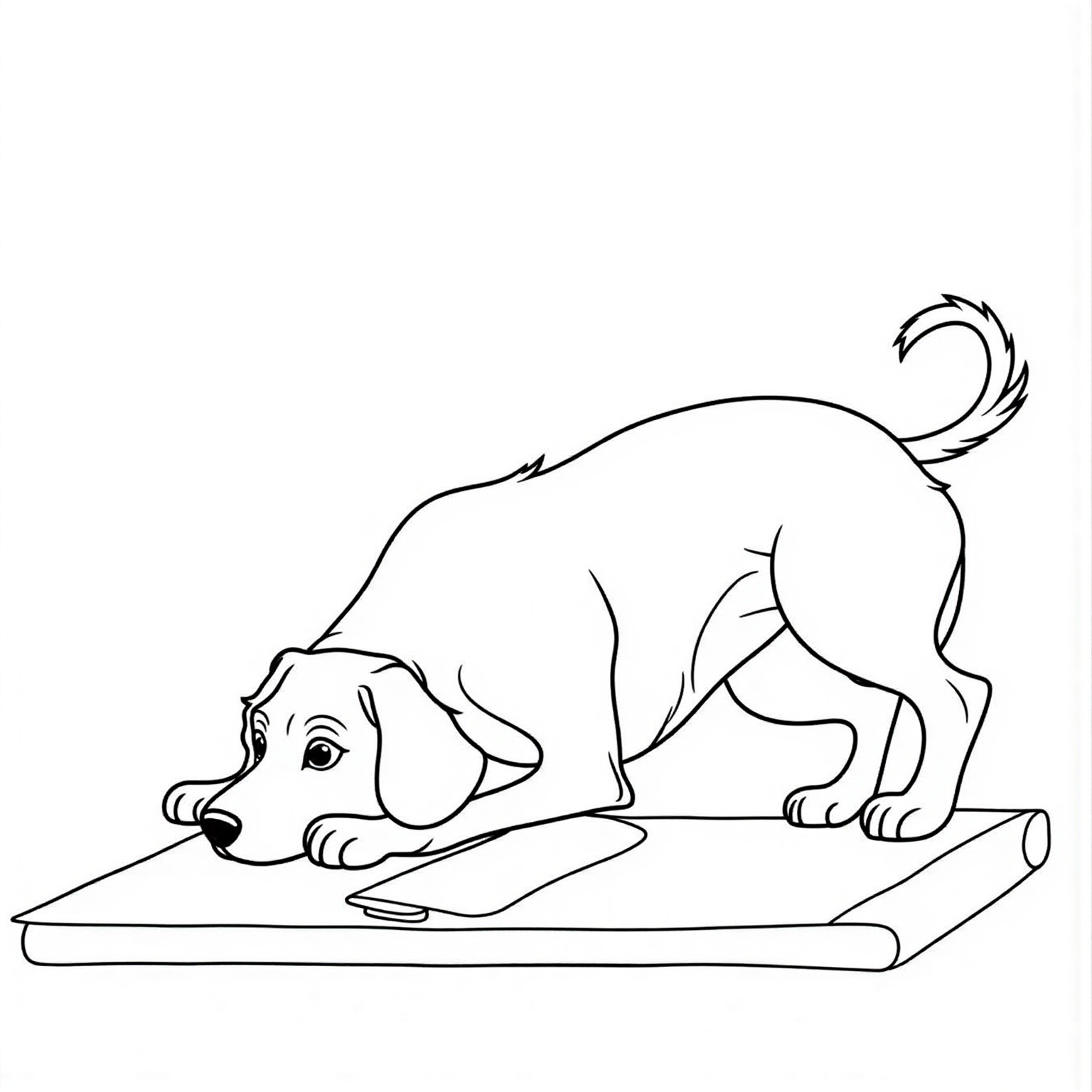 Dog Doing Yoga