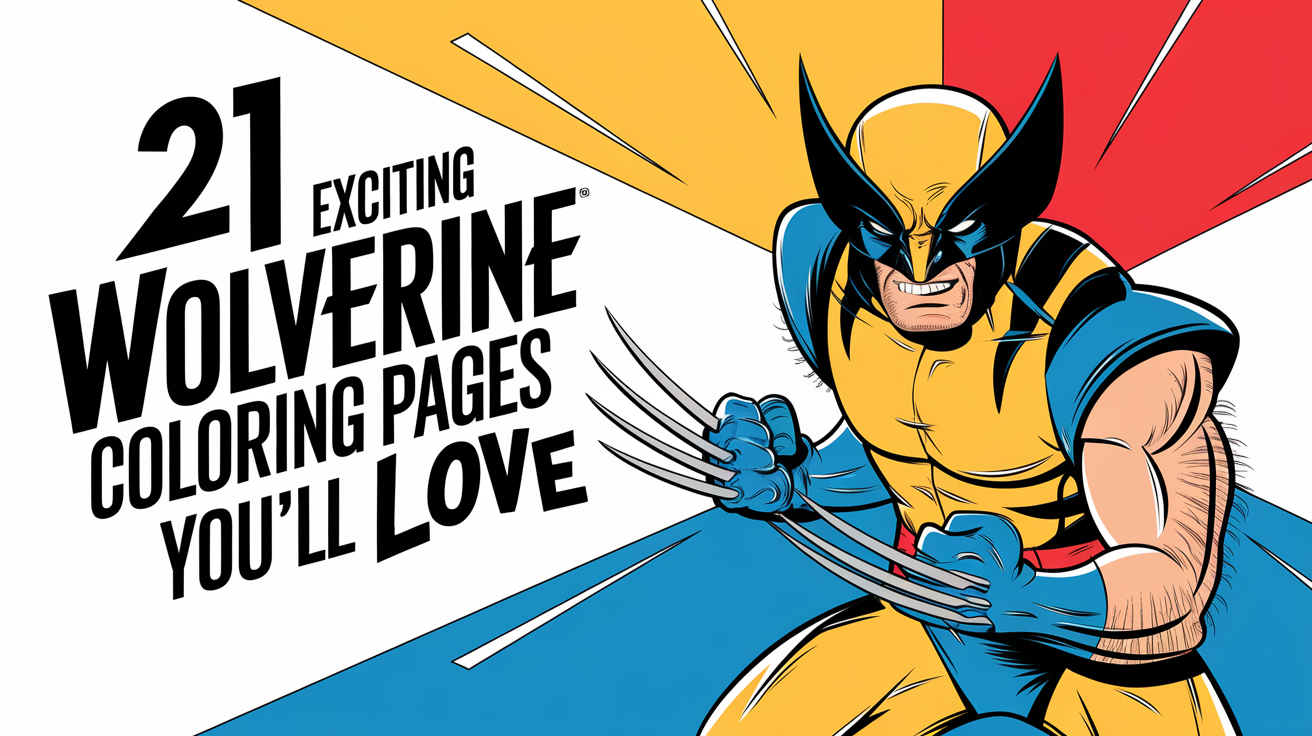 Exciting Wolverine Coloring Pages You’ll Love