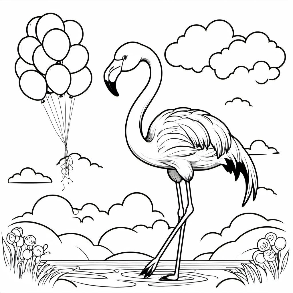 Flamingo_and_Balloons