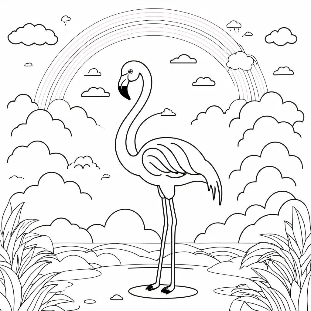 Flamingo_and_Rainbow