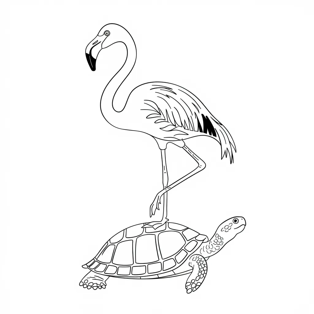 Flamingo_and_Turtles