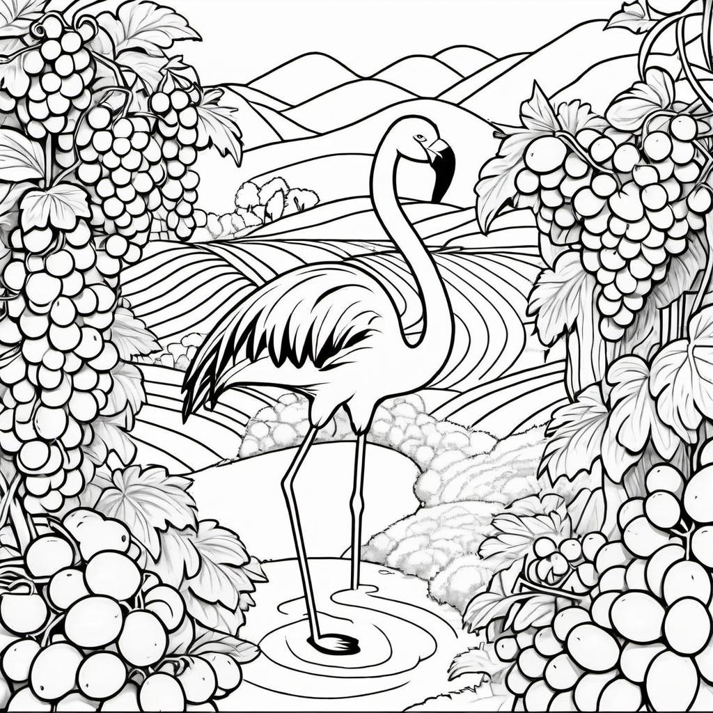 Flamingo_in_a_Vineyard