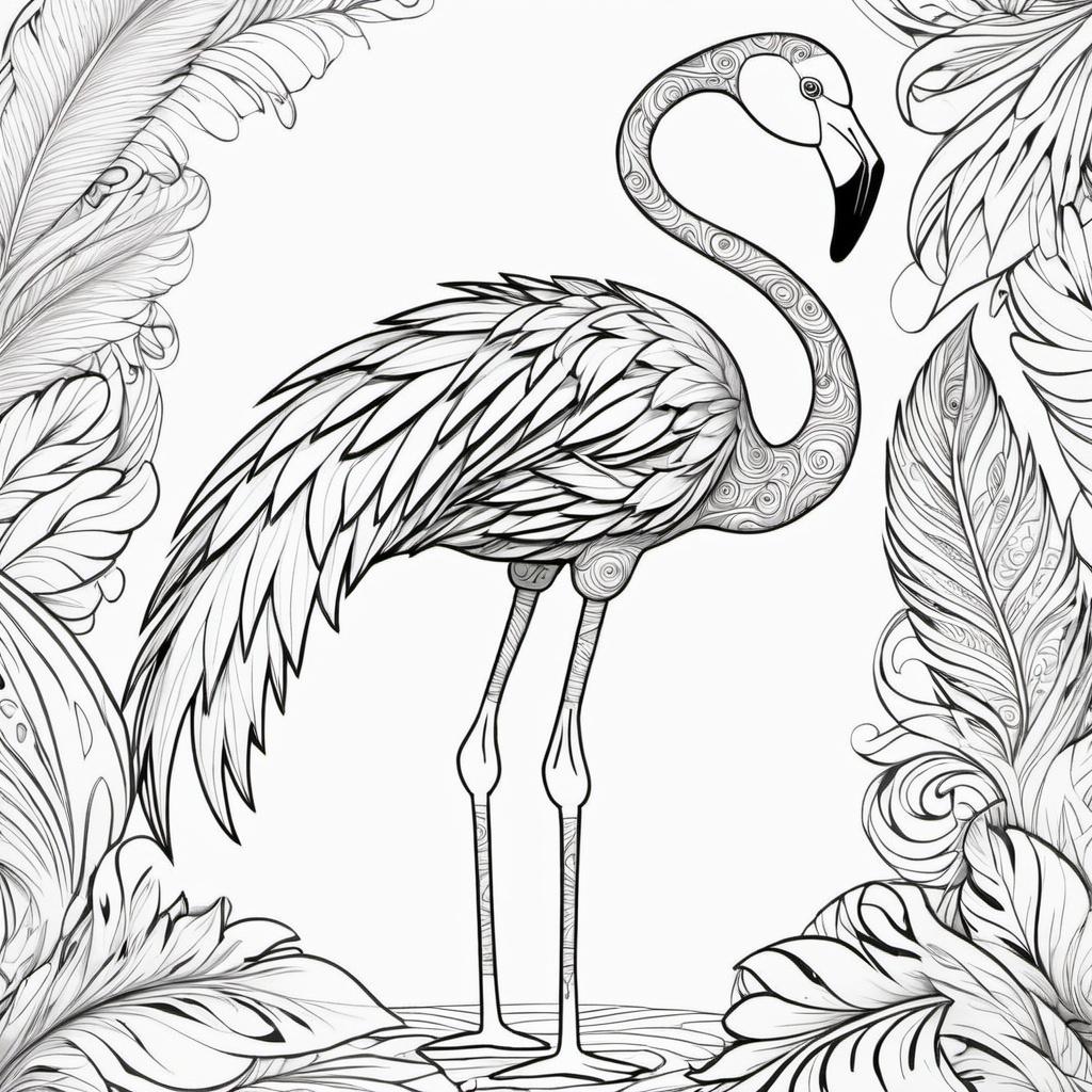 Flamingo_with_Stylized_Feathers