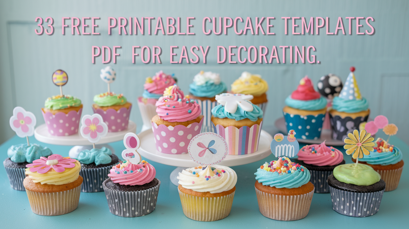 Free Printable Cupcake Templates PDF for Easy Decorating