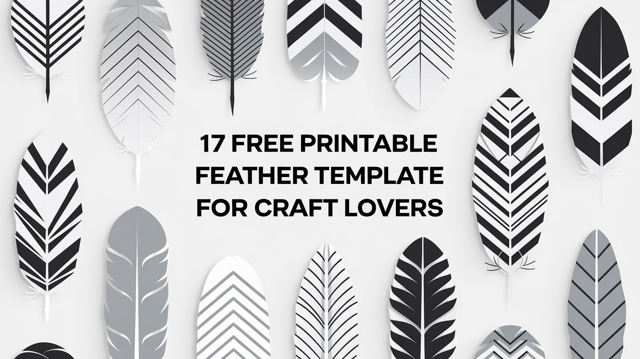 Free Printable Feather Template for Craft Lovers