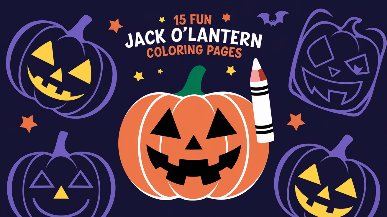 Fun Jack O'Lantern Coloring Pages