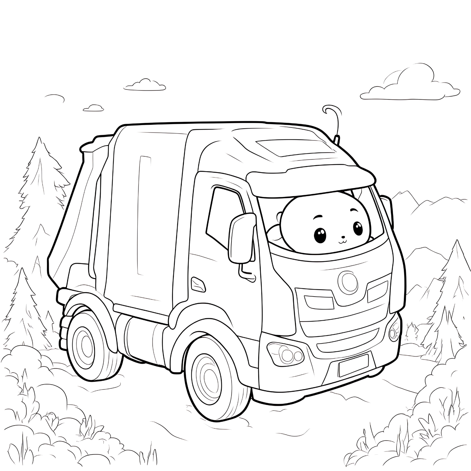 Garbage_Truck_with_Cute_Animal_Driver