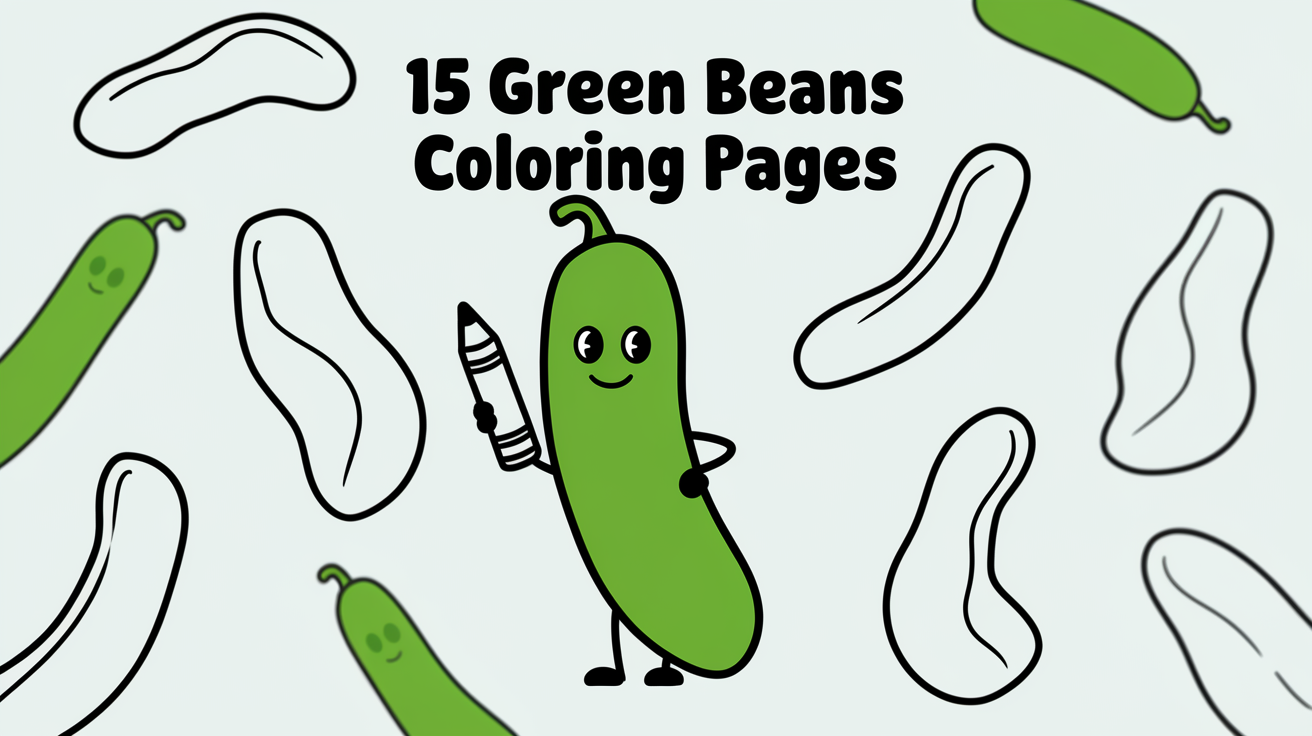 Green Beans Coloring Page