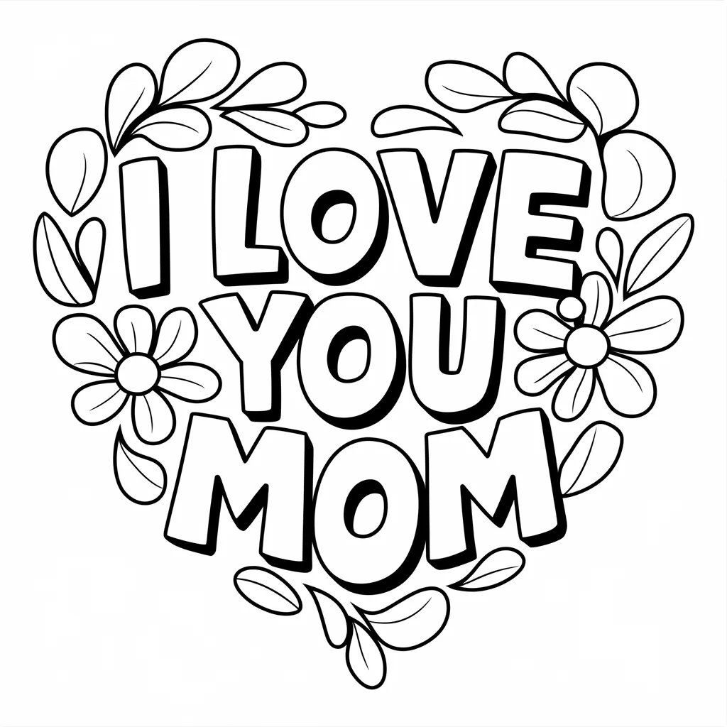 Heart-shaped_I_Love_You_Mom_with_Floral_Accents