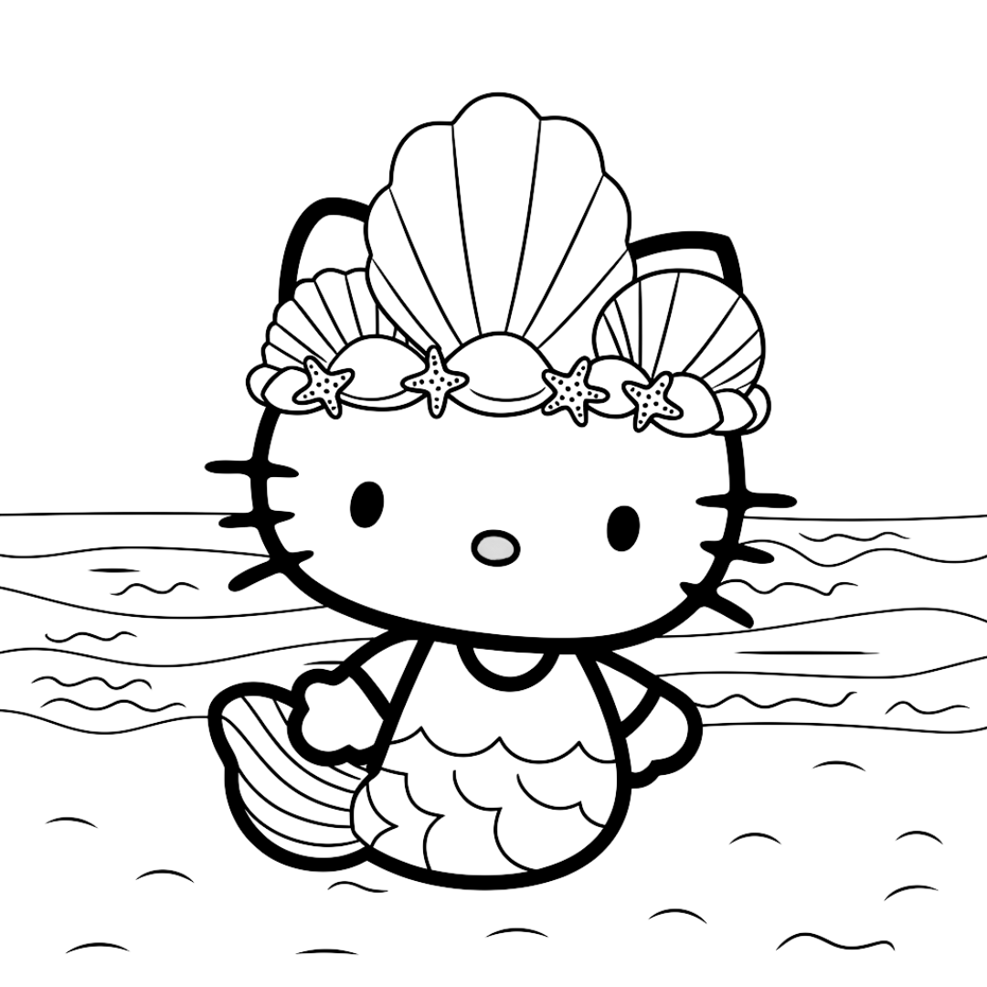 Hello_Kitty_Mermaid_with_Seashell_Crown