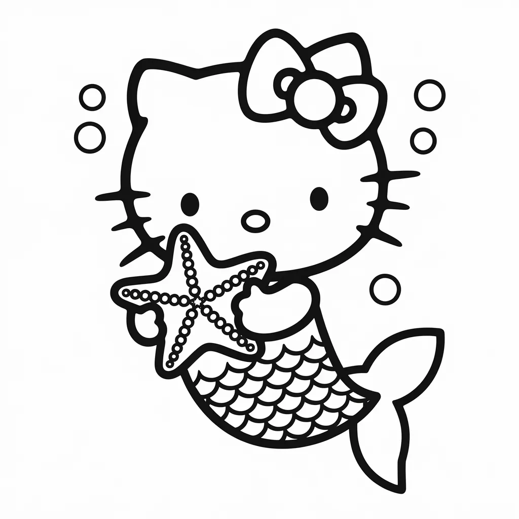 Hello_Kitty_Mermaid_with_Starfish