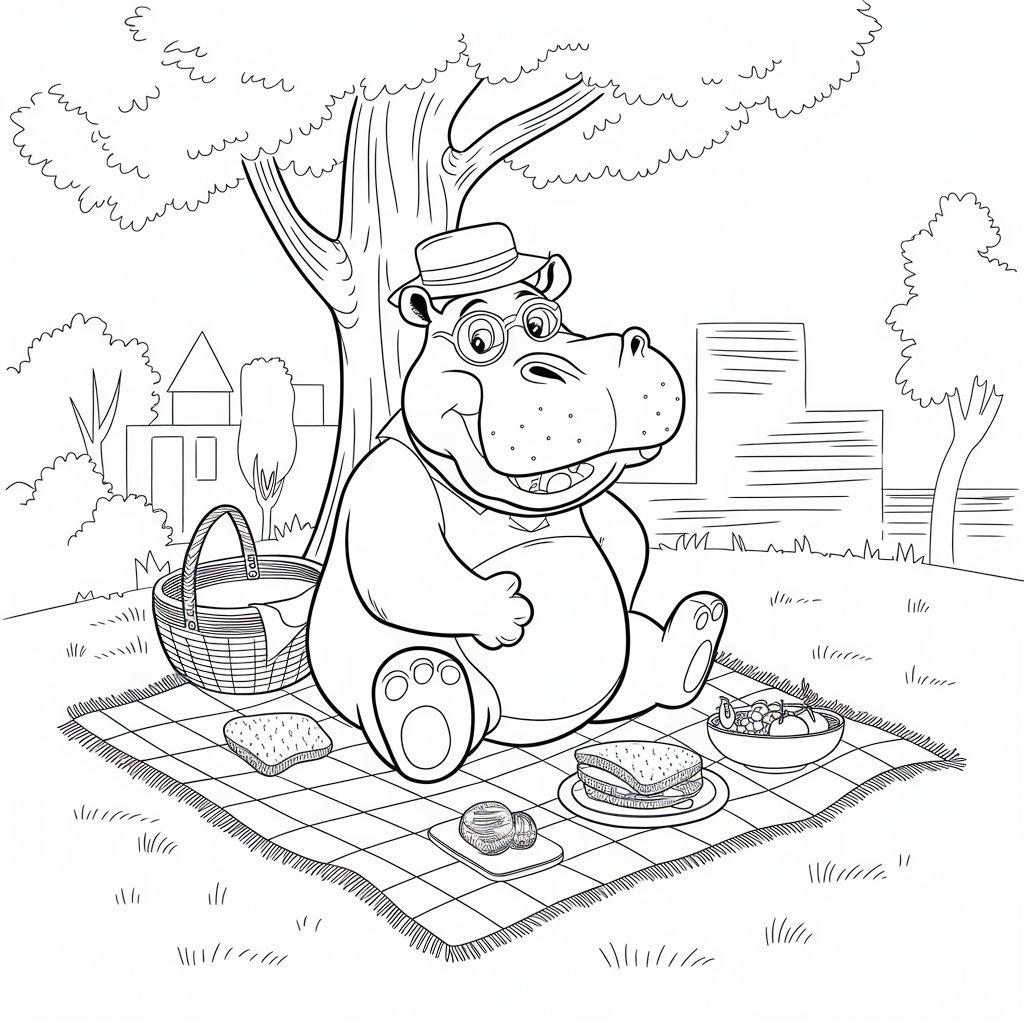 Hippo_on_a_Picnic