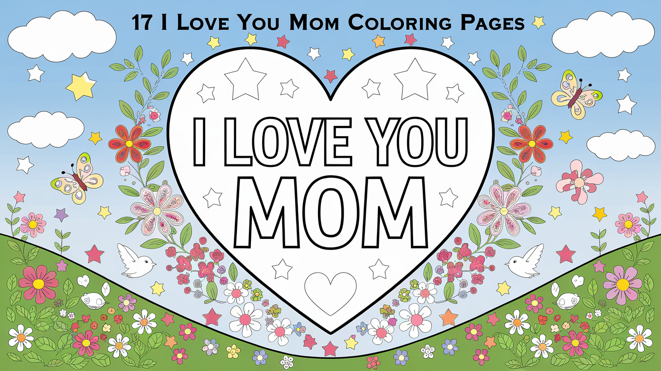 I Love You Mom Coloring Pages