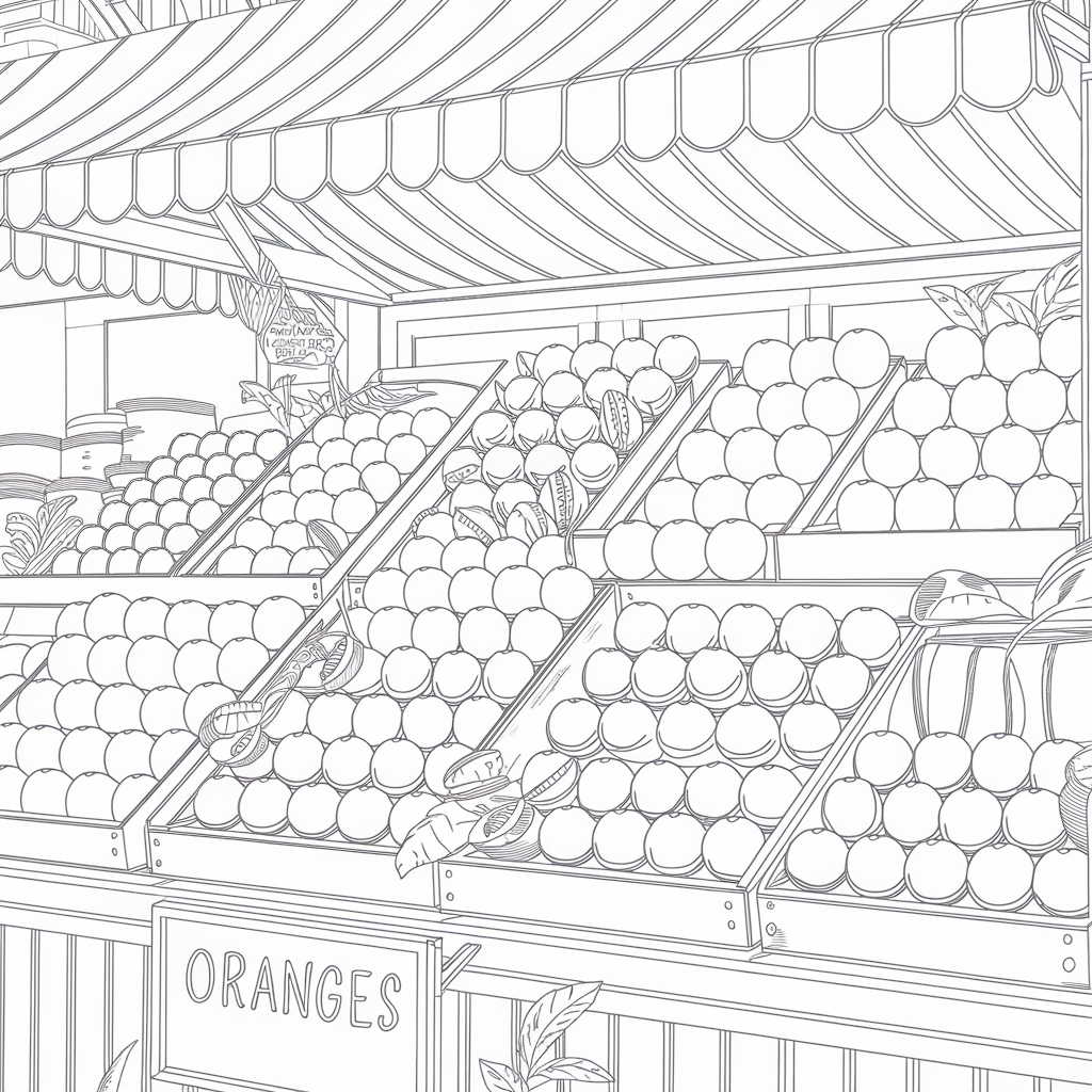 Oranges_in_a_Market_Stand