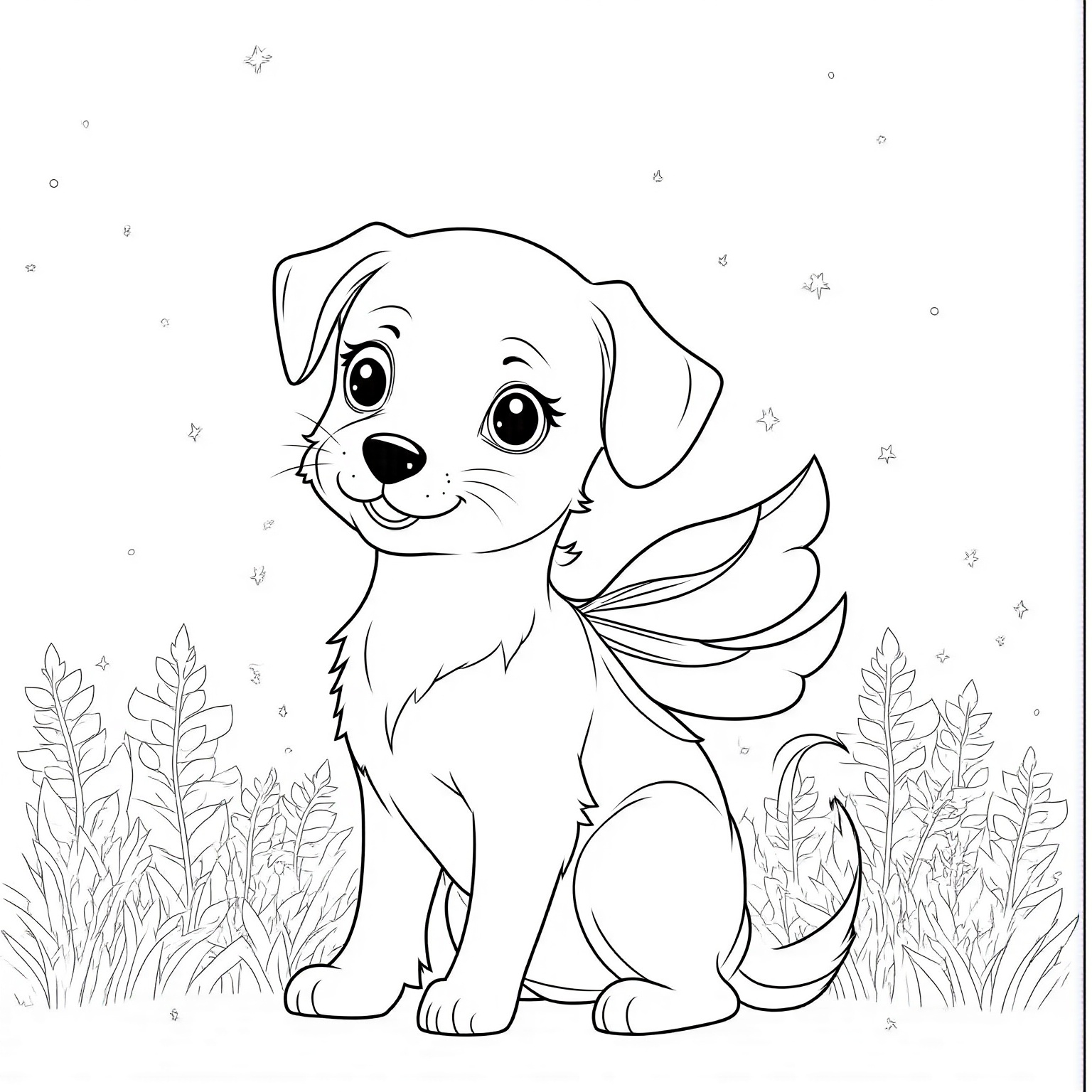 Puppy with Fairy Wings