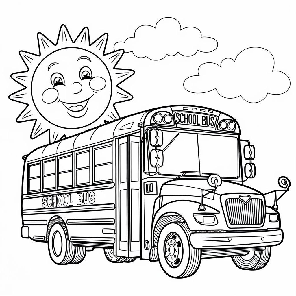 School_Bus_with_a_Sun_and_Clouds