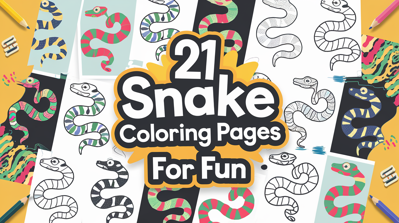 Snake Coloring Page For Fun