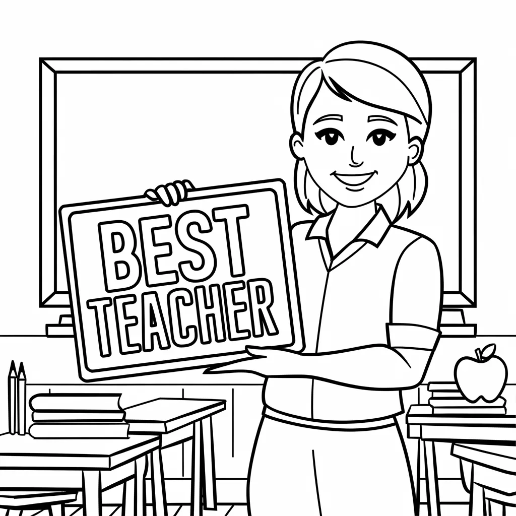 Teacher_Holding_A_Best_Teacher_Award