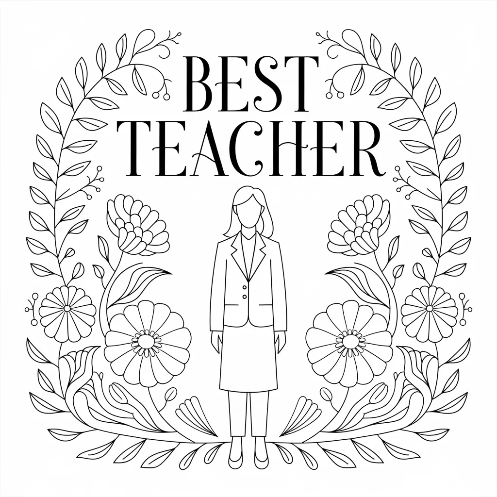 Teacher_Surrounded_by_Flowered_Borders