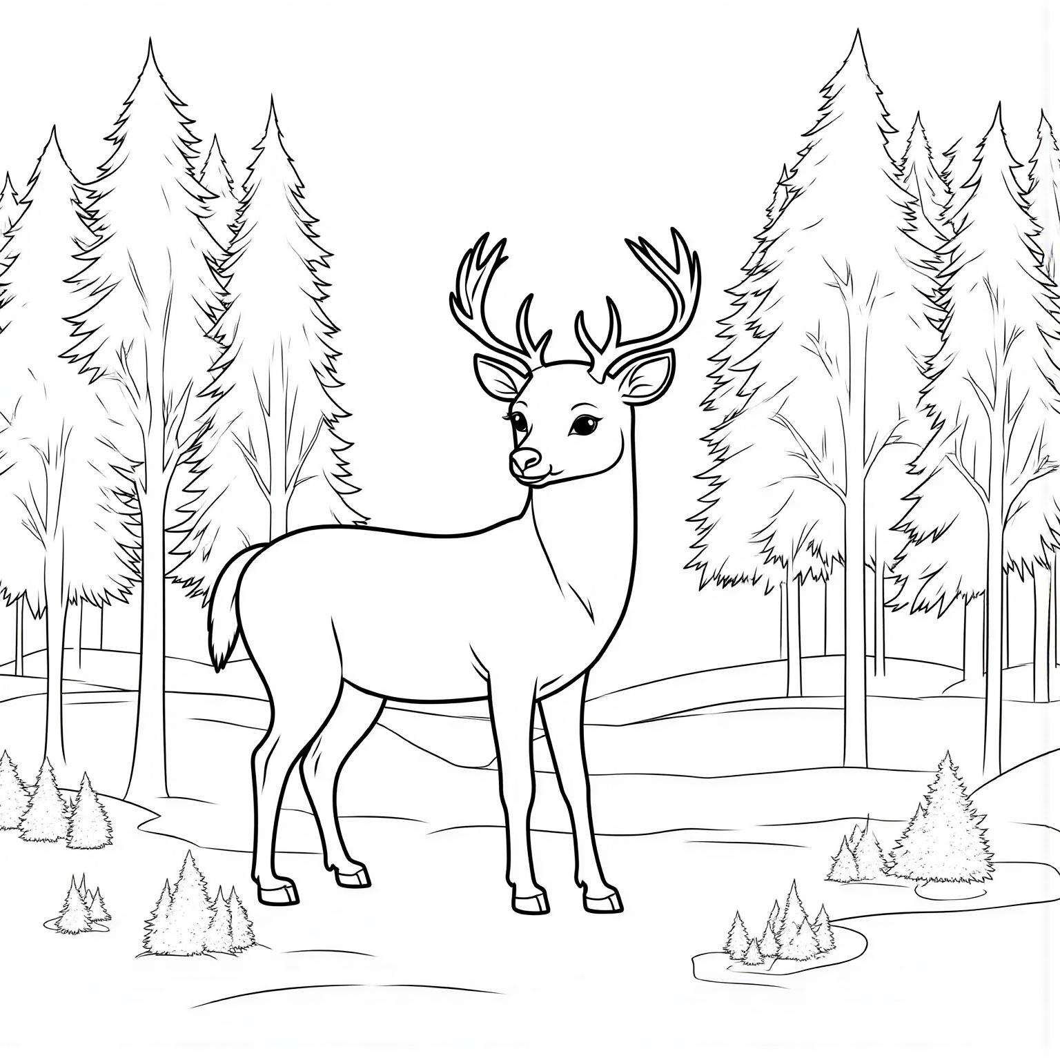 Winter_Deer_Among_Snowy_Trees