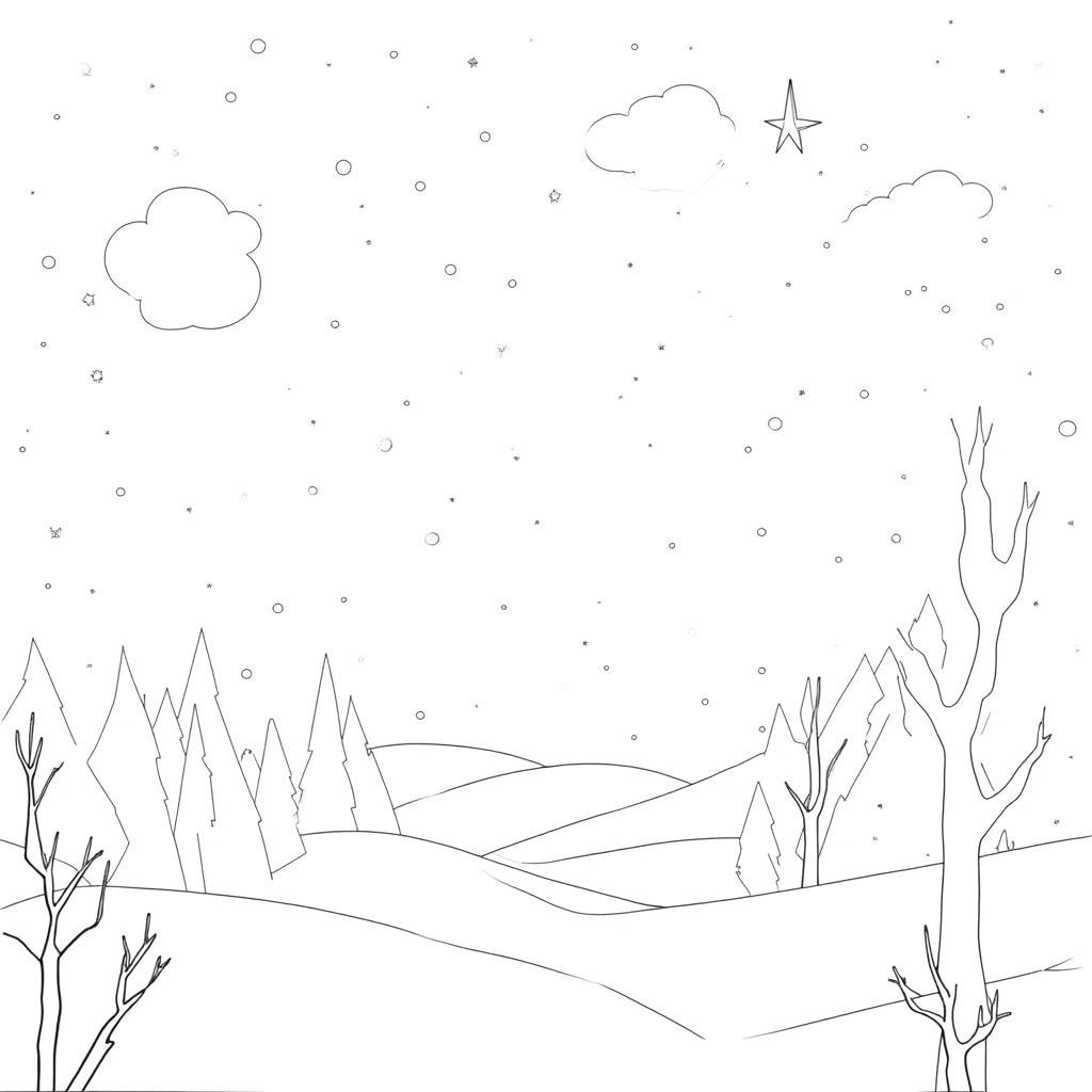 Winter_Starry_Night_With_Snow