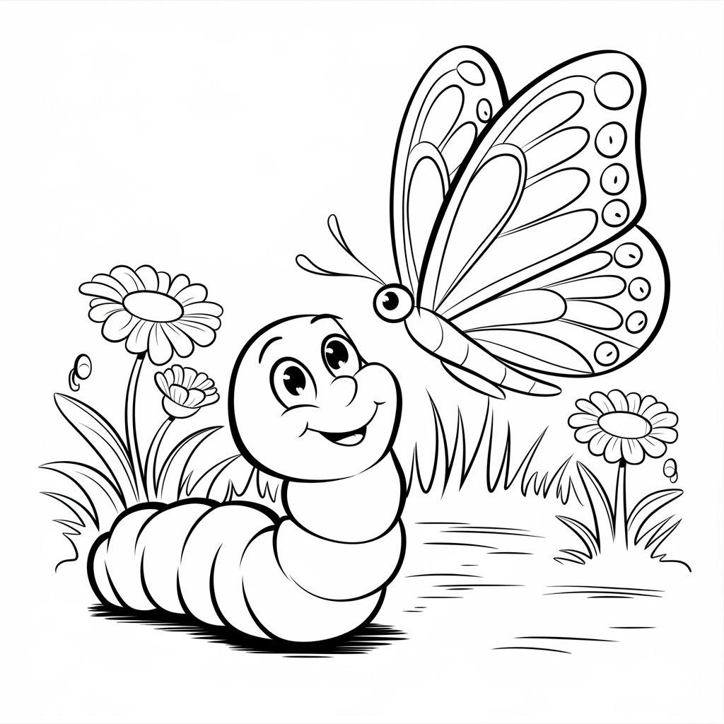 Worm_and_Butterfly_Friendship