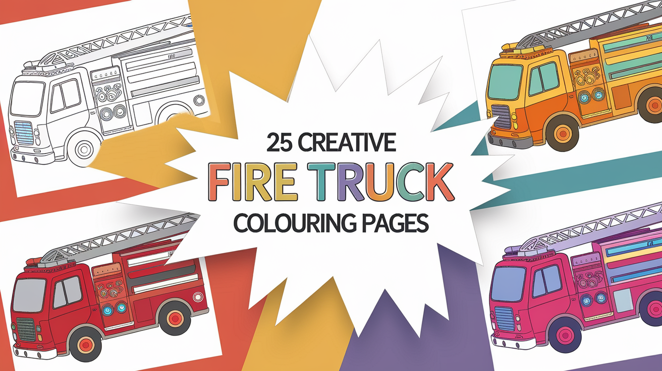 fire truck coloring page